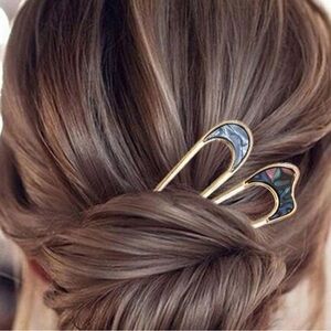 Abalone hair pin